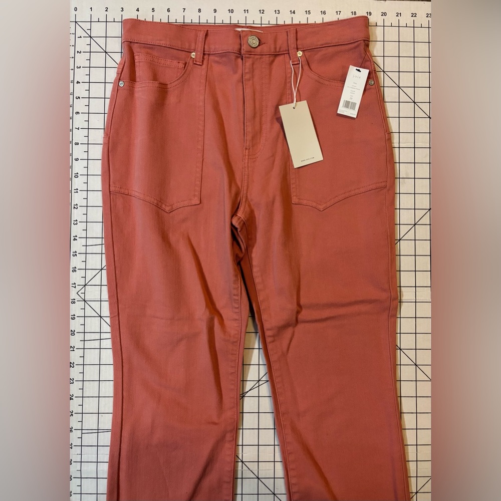 NWT Joie Women’s Size 29 Guava Shelly High Rise Utility Jeans - Picture 4 of 14
